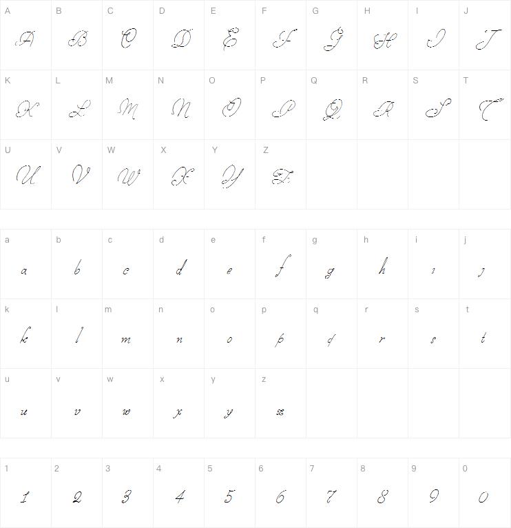 Stamped Envelopes字体