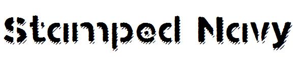 Stamped Navy字体