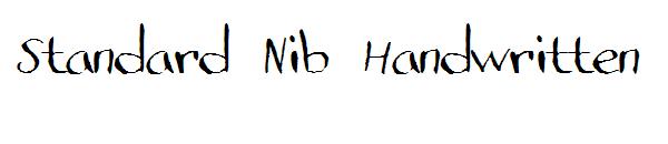 Standard Nib Handwritten字体