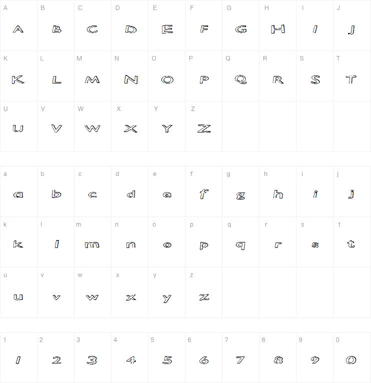 Static Heights字体