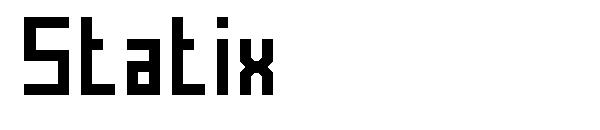 Statix字体