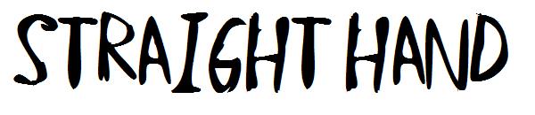 Straight Hand字体