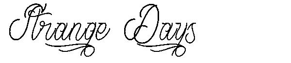 Strange Days字体