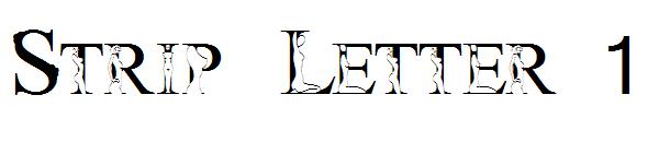 Strip Letter 1字体