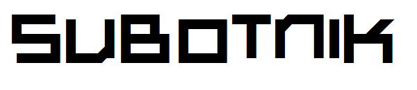 Subotnik字体