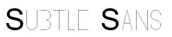 Subtle Sans字体