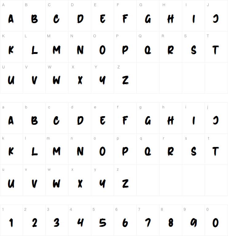 Suffer Through Brush字体