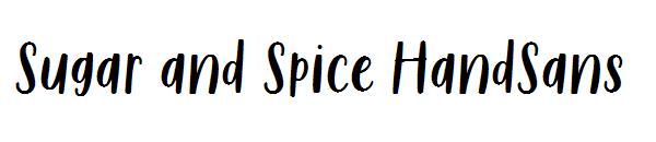 Sugar and Spice HandSans字体