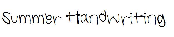 Summer Handwriting字体