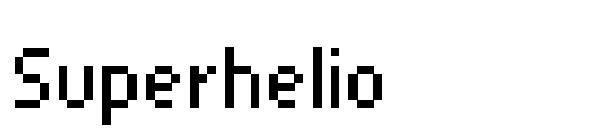 Superhelio字体