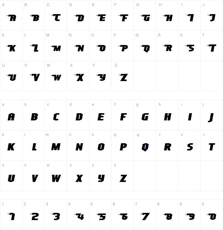 Superheterodyne字体