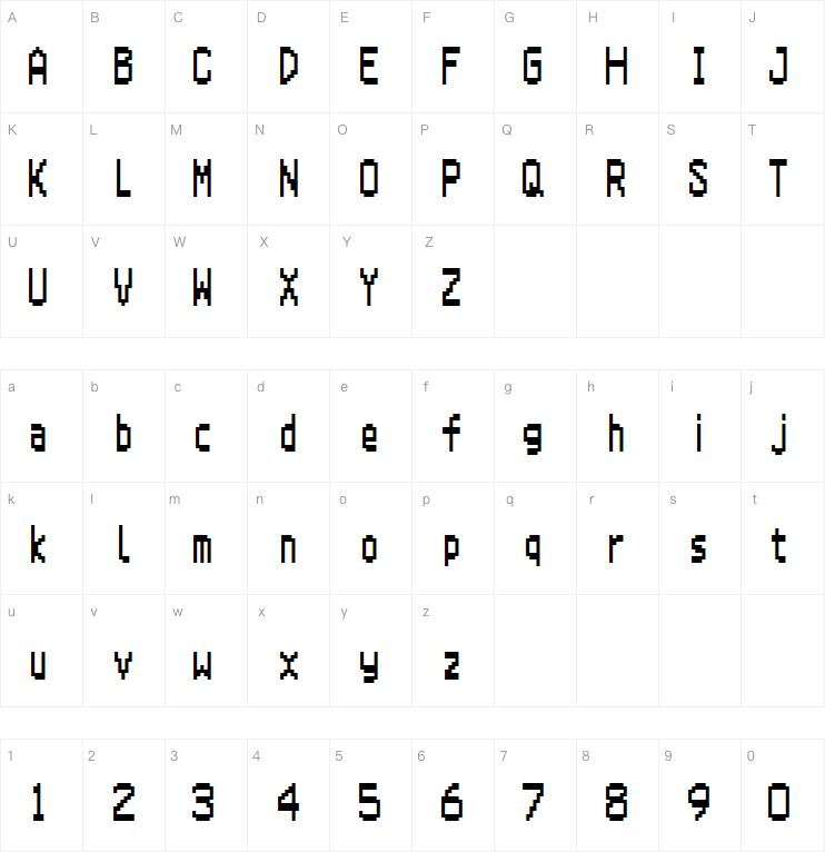 Super Mario 64 DS字体