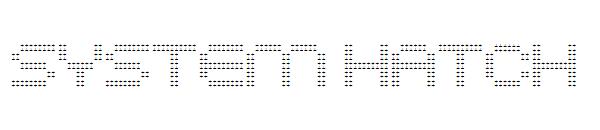 System Hatch字体