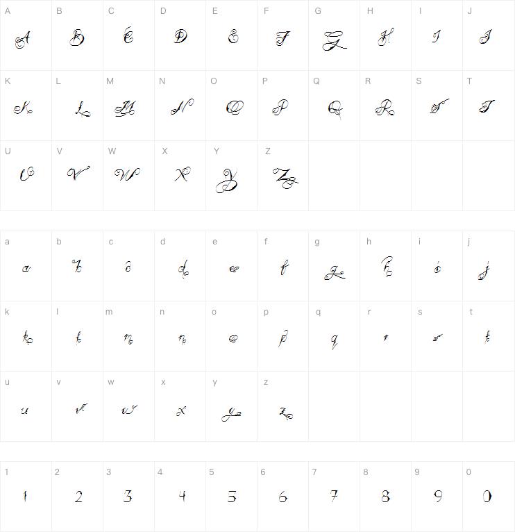 Tattooed Wedding字体