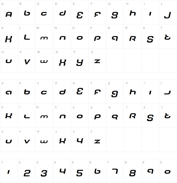 Tech Font字体