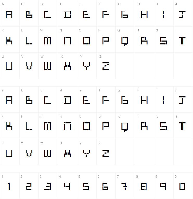 Tetris Mania Type字体
