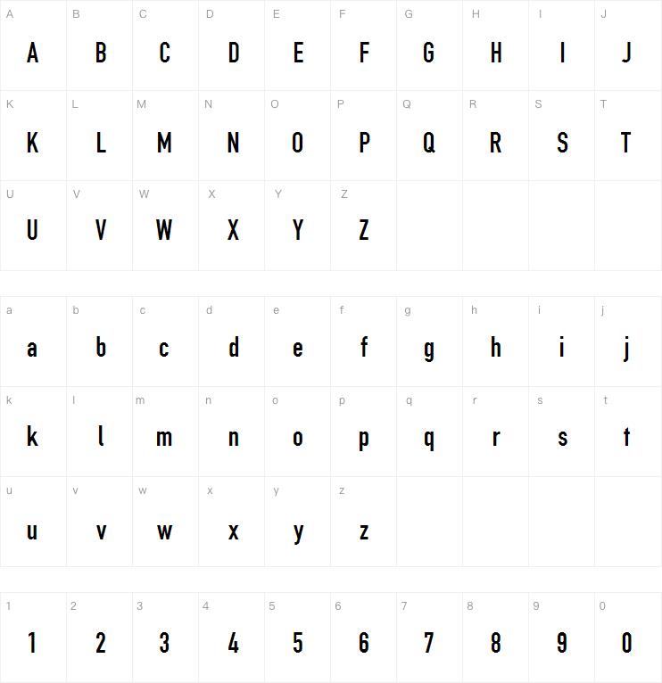 TGL 0-1451 Engschrift字体