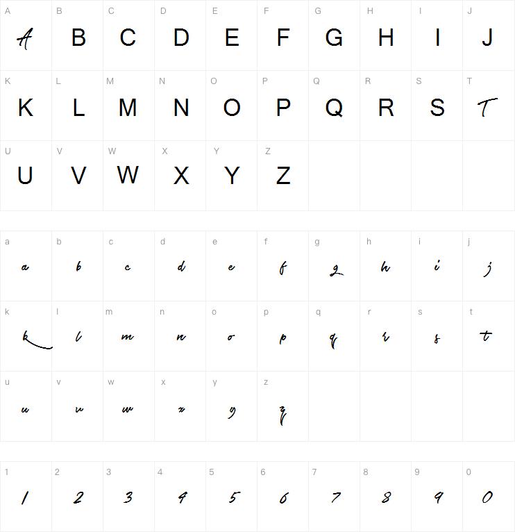 The Airlines字体