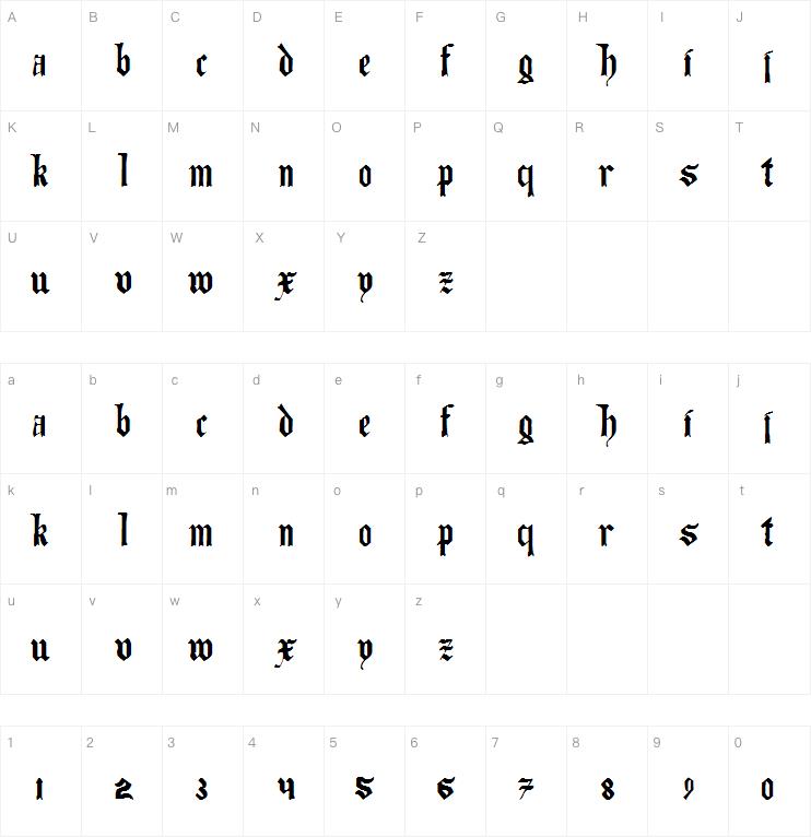 The Art of Illuminating字体