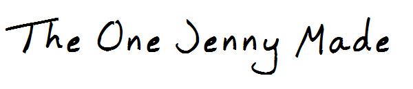 The One Jenny Made字体