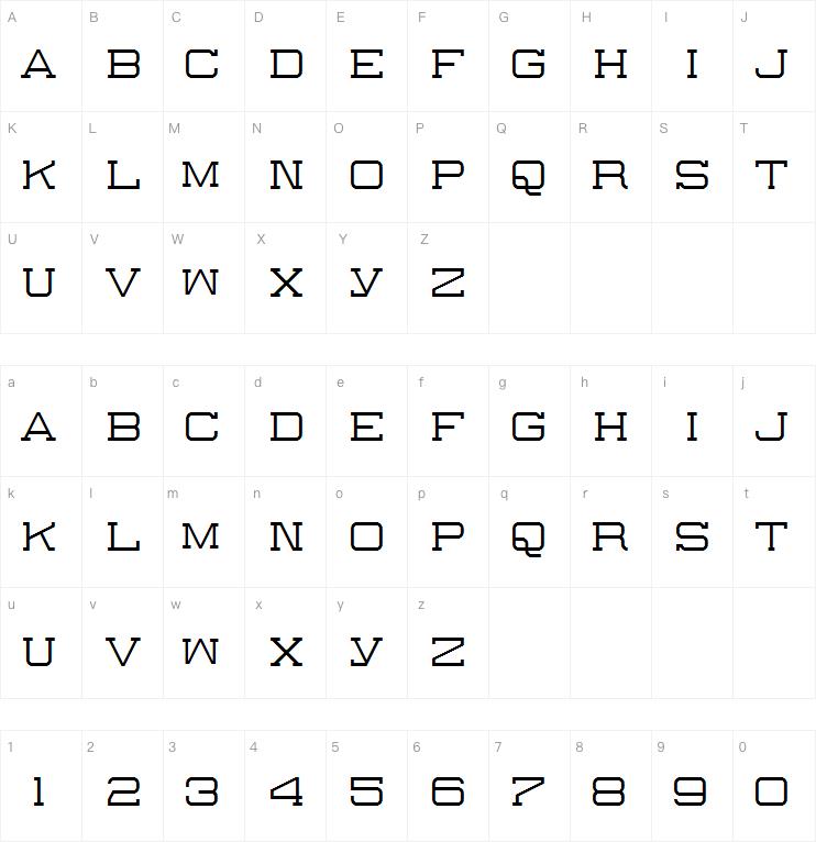 The Slabbers字体