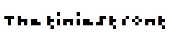 The tiniest font