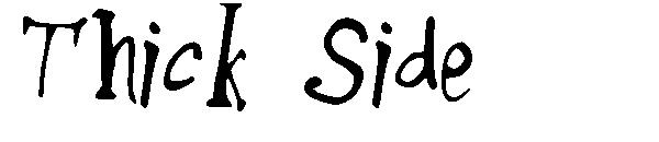 Thick Side字体