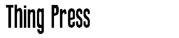Thing Press字体