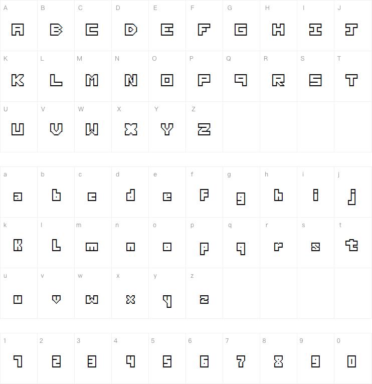Thirteen Pixel Fonts字体