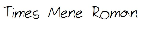 Times Mene Roman字体
