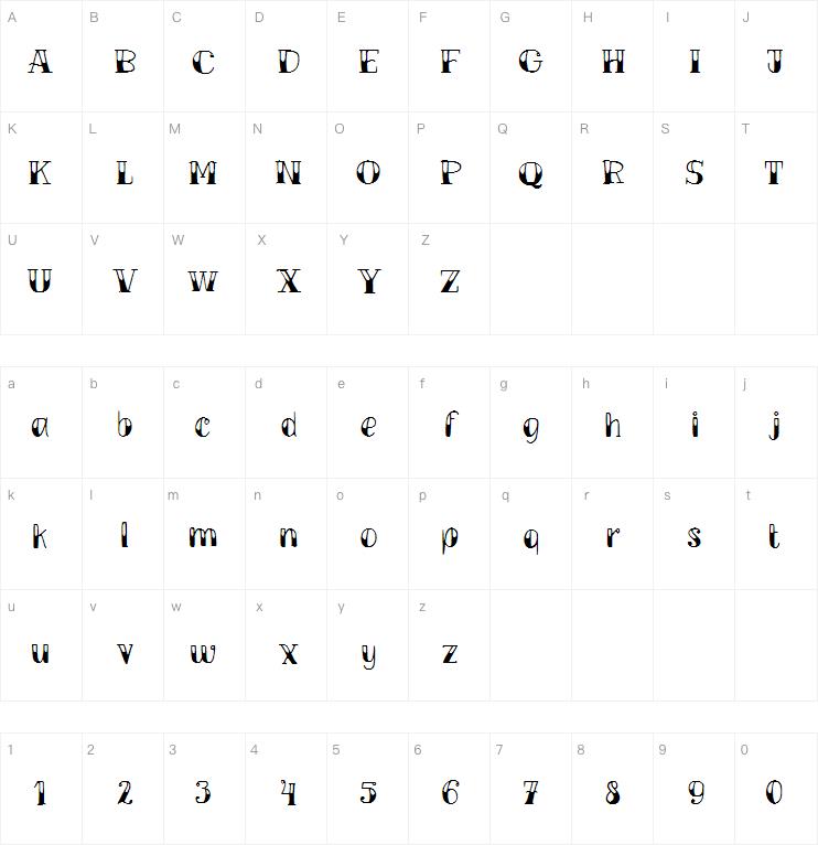 TM Vinograd Filled字体