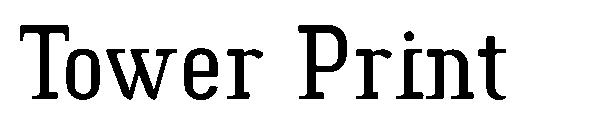 Tower Print字体