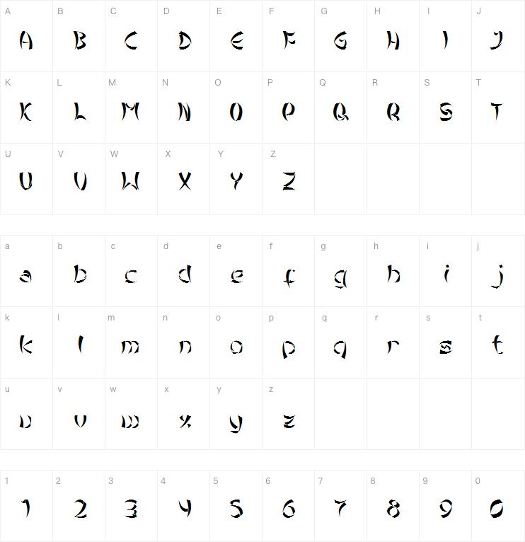 Tribal Chinese Version字体