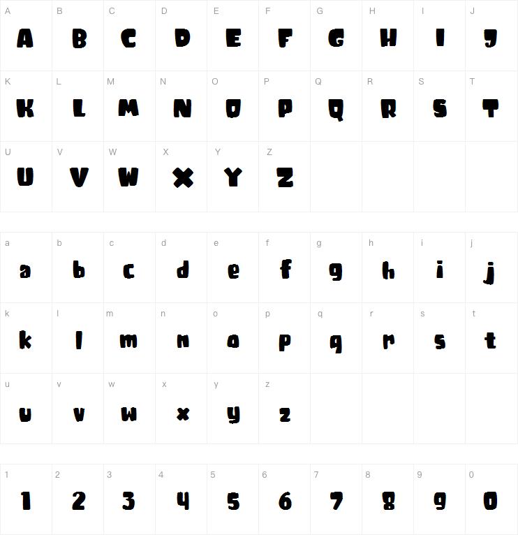 tricky jimmy字体