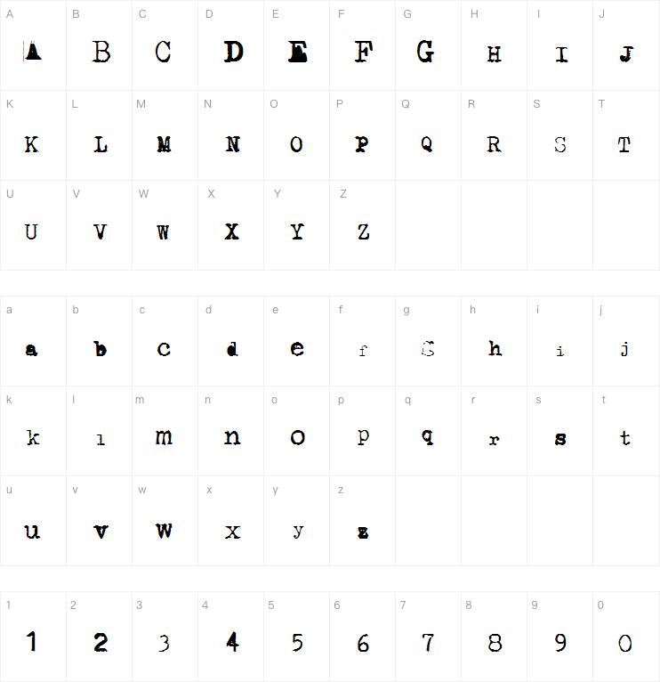 Typewriter from 286字体