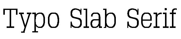 Typo Slab Serif