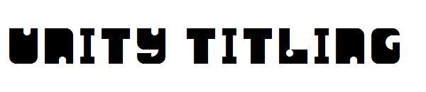 Unity Titling字体
