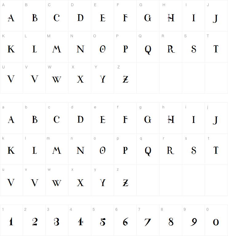Universitas Studii Salamantini字体
