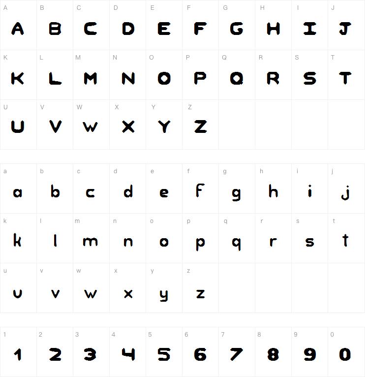 Unknown Regularity字体