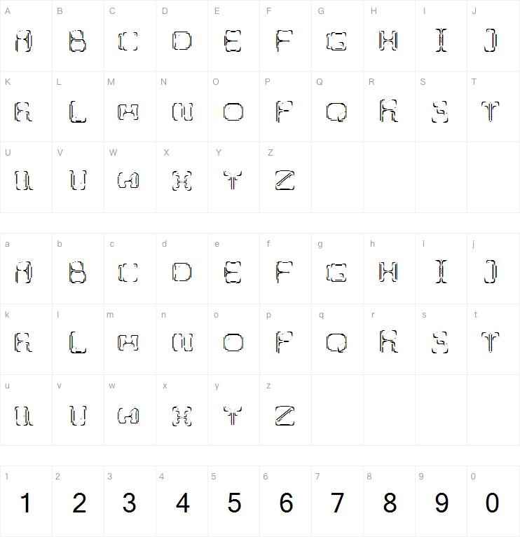 UpUp DownDown字体
