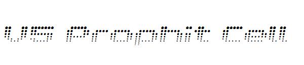 V5 Prophit Cell字体