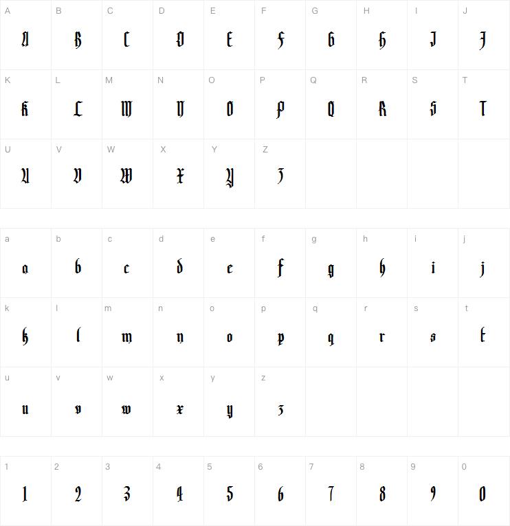Valaninde / Yerninde字体