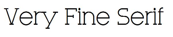 Very Fine Serif