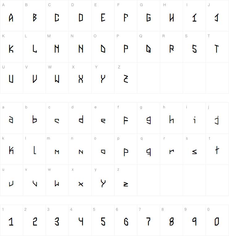 Virtual Vector Vortex字体