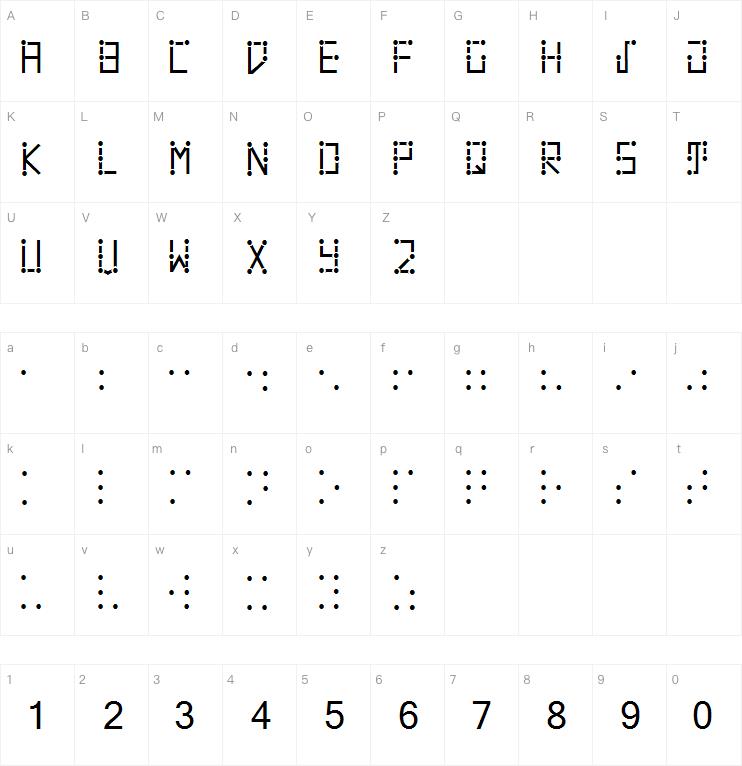 Visual Braille字体