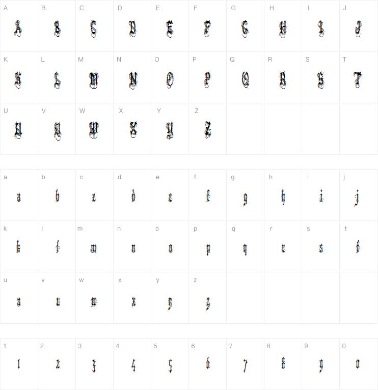 Vlad Tepes II  (Vlads Dad)字体