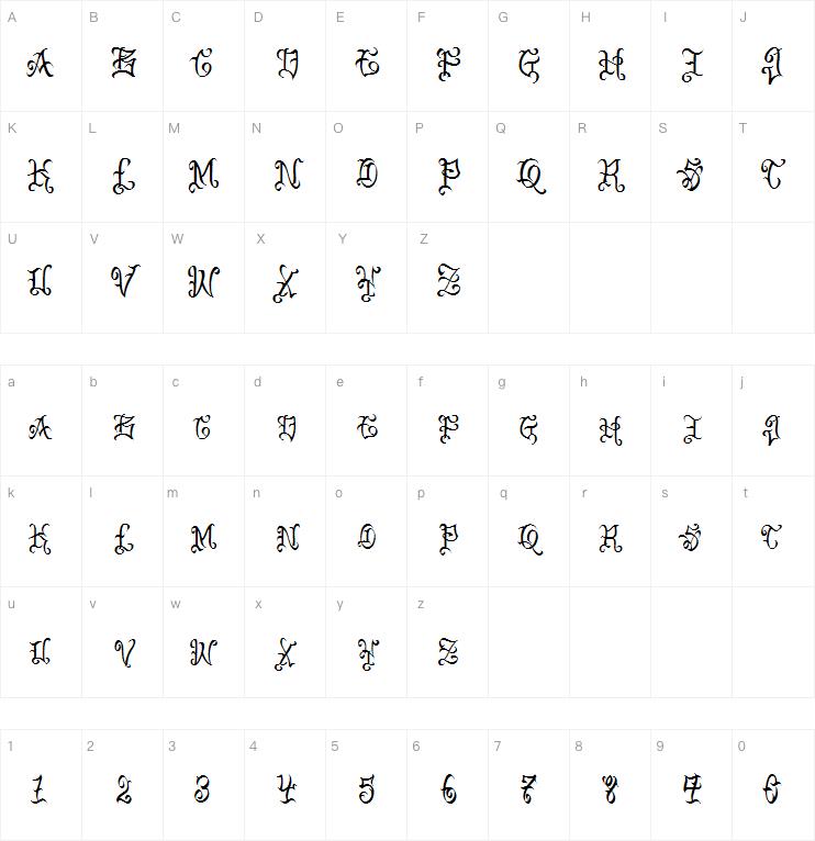 VTC Bad Englisch One字体