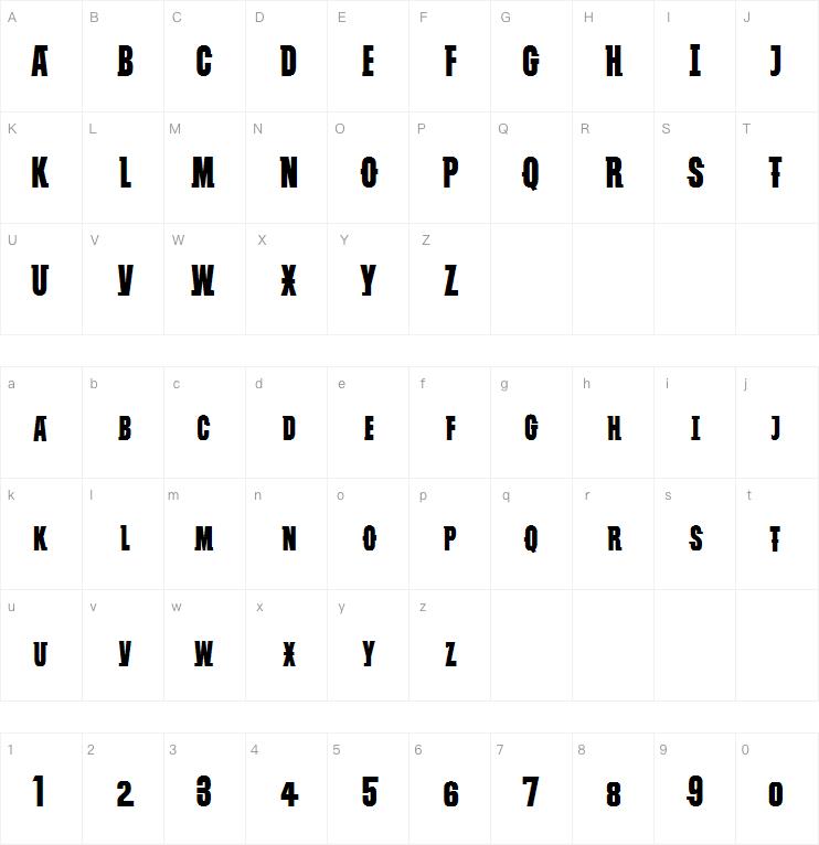 VTC Subway Slam字体