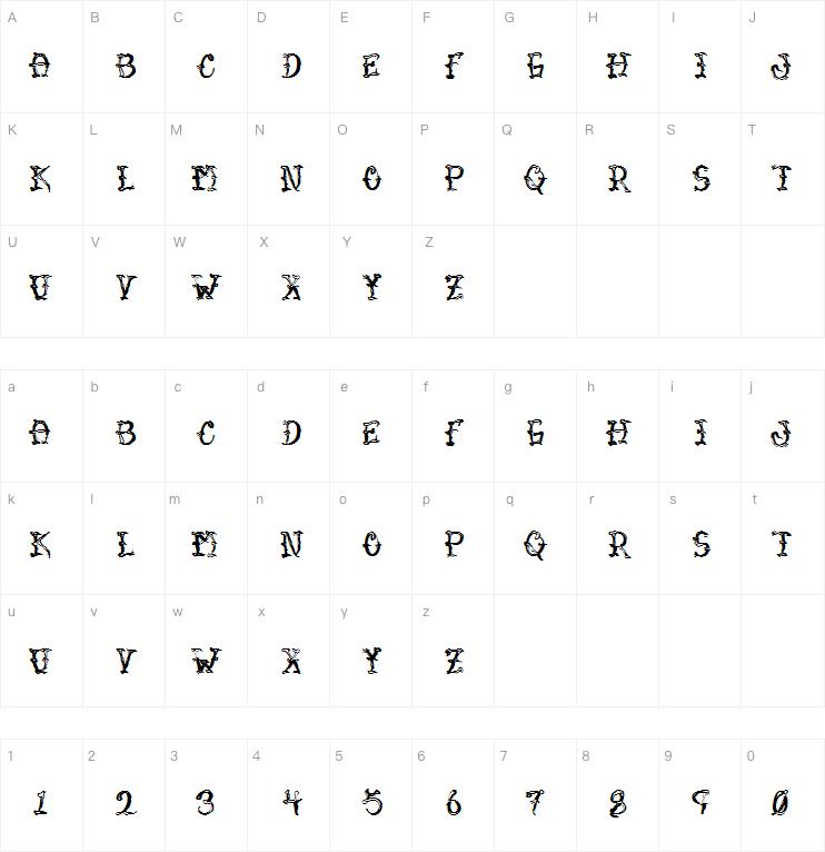 VTC Sumi Slasher One字体