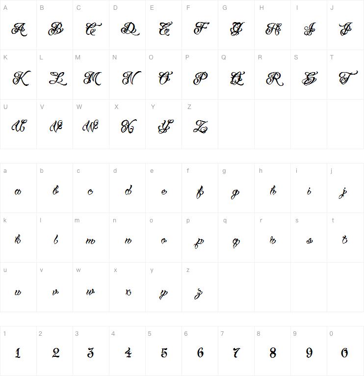 VTC Tattoo Script Two字体